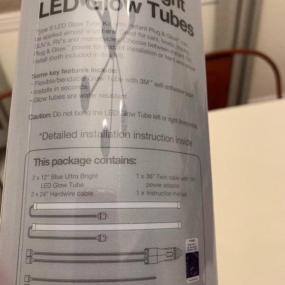 NWT Plug & Glow 24” ultra bright LED Glow Tubes unopened - Picture 5 of 5